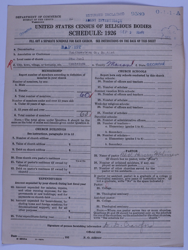 Scan of Negro Baptists: 9580
