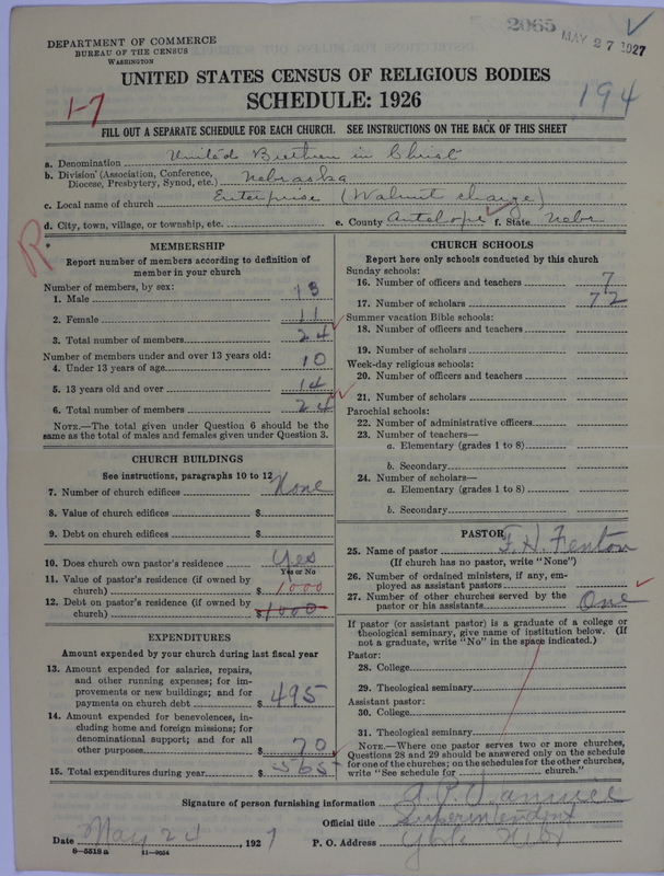 Scan of Church of the United Brethren in Christ: 2065