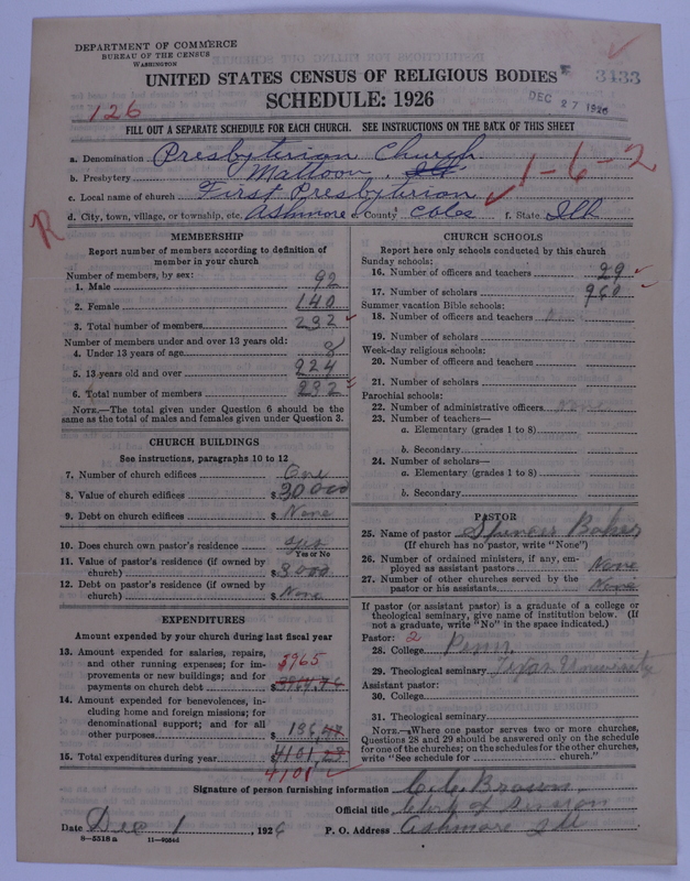 Scan of Presbyterian Church in the United States of America: 3433