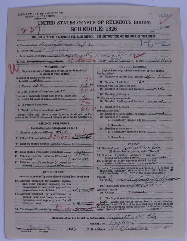 Scan of Presbyterian Church in the United States of America: 5320