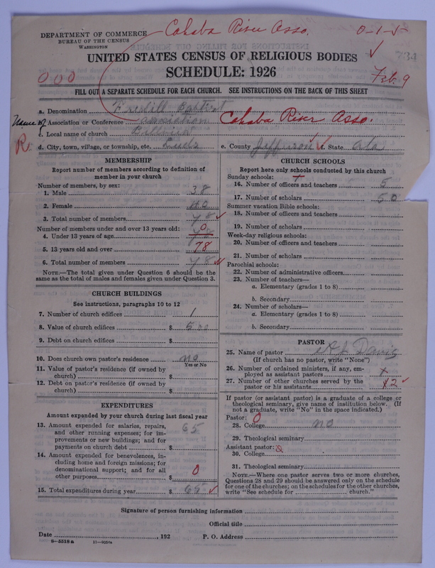 Scan of Free Will Baptists: 734