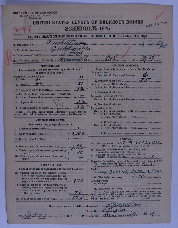 Scan of Federated Churches: 291