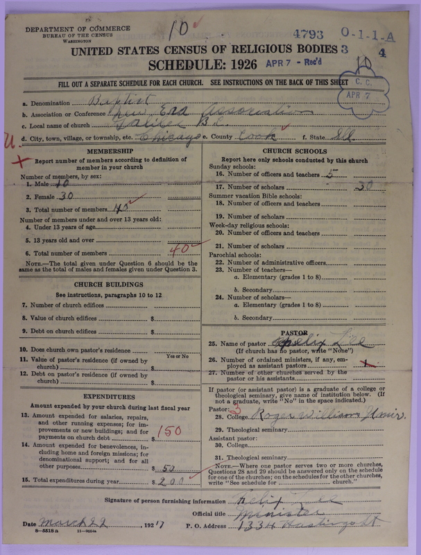 Scan of Negro Baptists: 4793