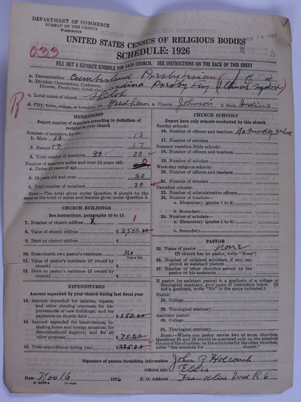 Scan of Cumberland Presbyterian Church: 5