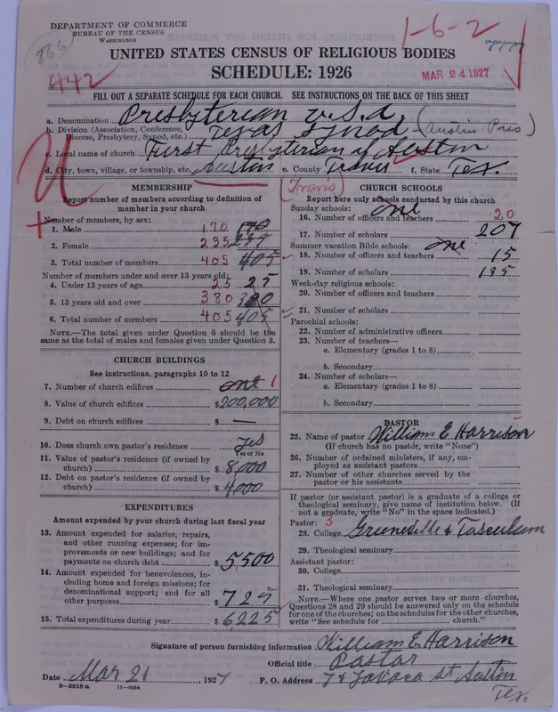 Scan of Presbyterian Church in the United States of America: 7777