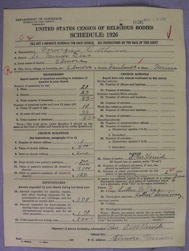 Scan of Norwegian Lutheran Church of America: 626