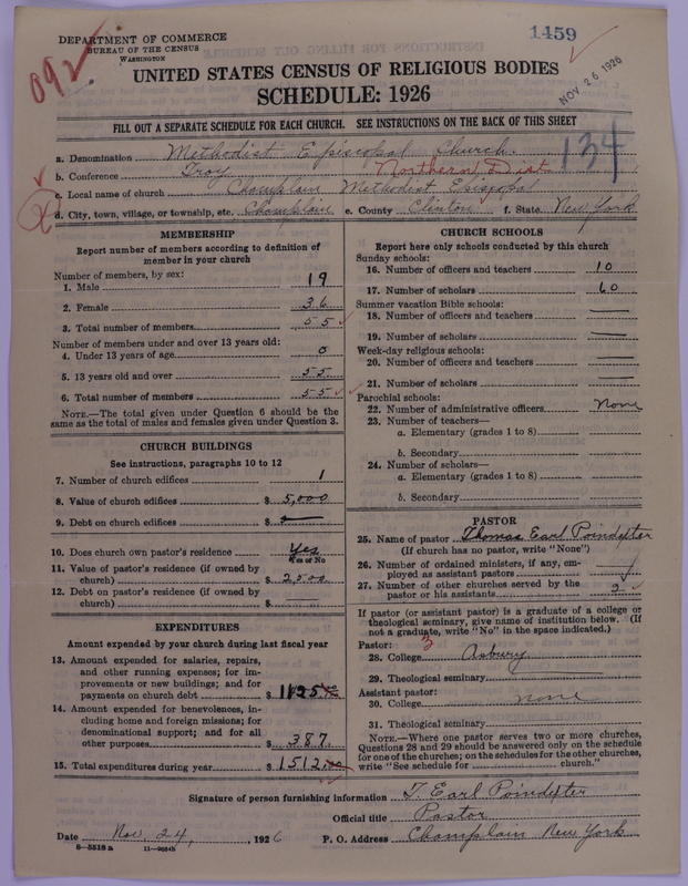 Scan of Methodist Episcopal Church: 1459