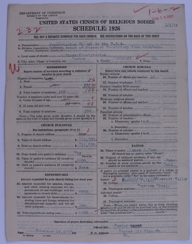Scan of Presbyterian Church in the United States of America: 5379