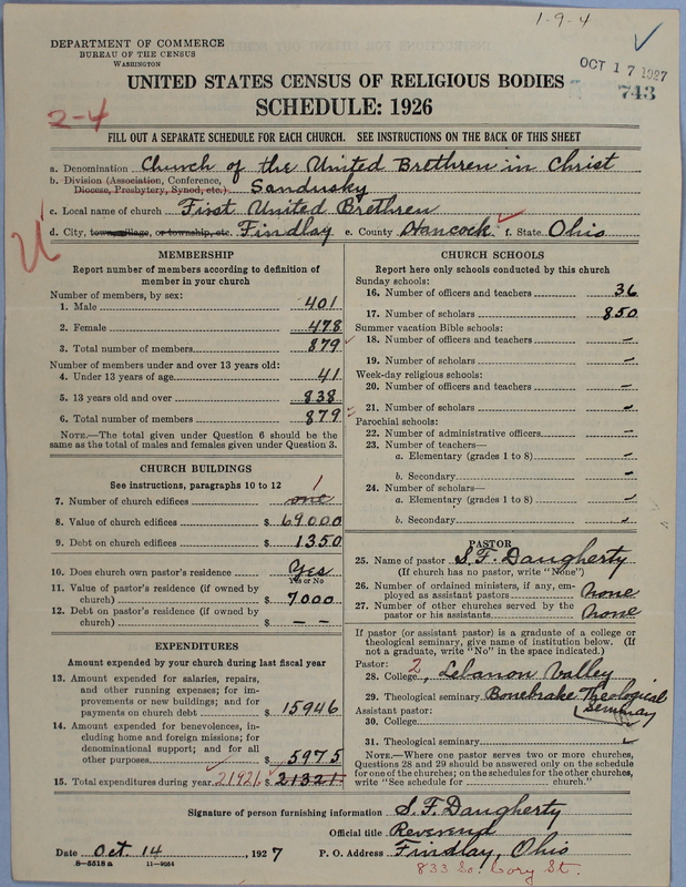 Scan of Church of the United Brethren in Christ: 743