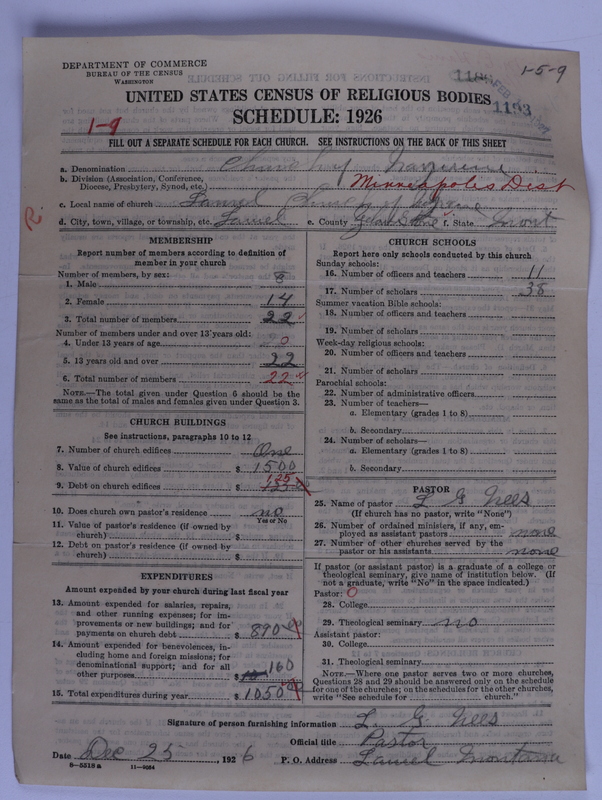 Scan of Church of the Nazarene: 1193