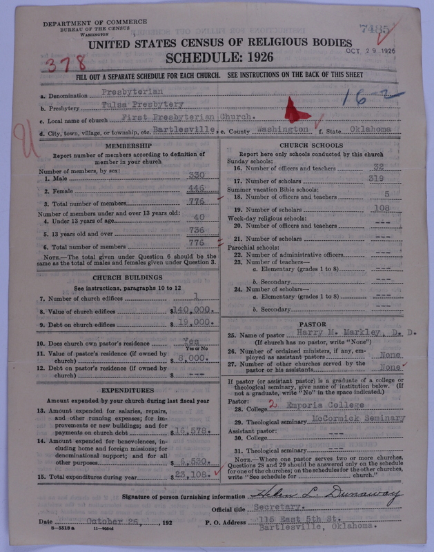 Scan of Presbyterian Church in the United States of America: 7485
