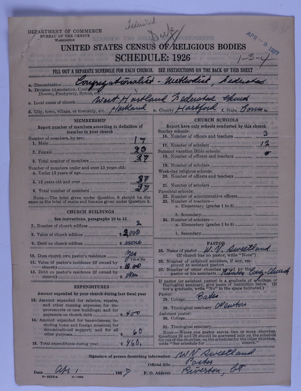 Scan of Federated Churches: 5