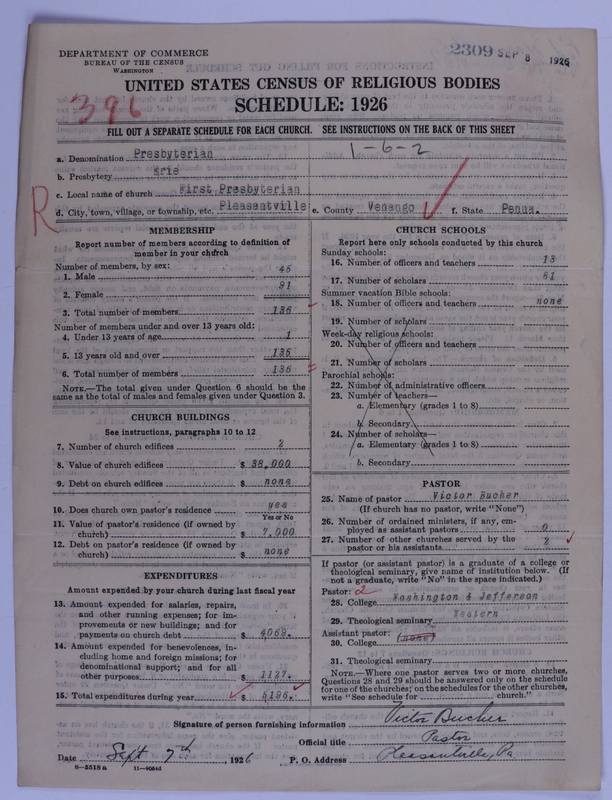 Scan of Presbyterian Church in the United States of America: 2309