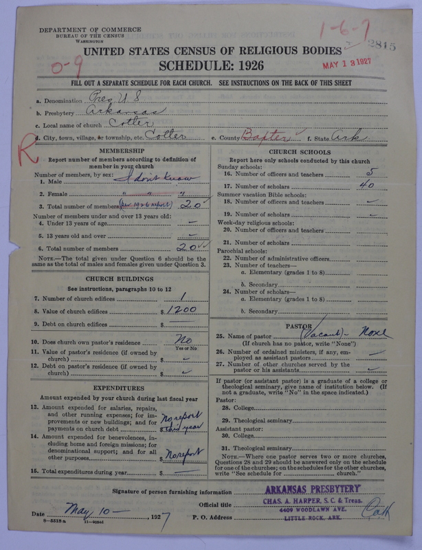 Scan of Presbyterian Church in the United States: 2815