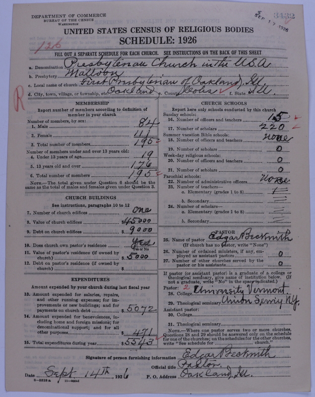 Scan of Presbyterian Church in the United States of America: 3432