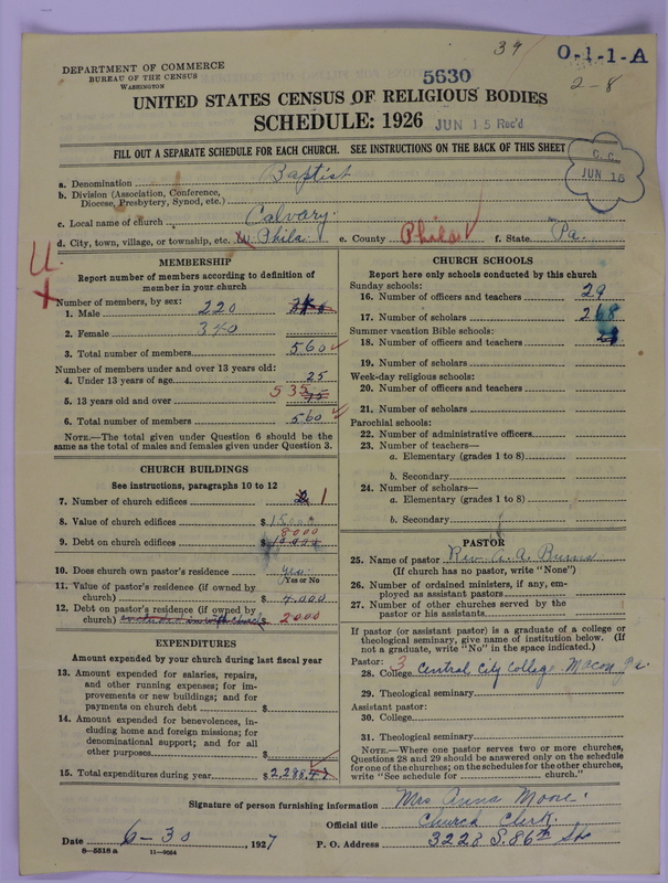 Scan of Negro Baptists: 5630