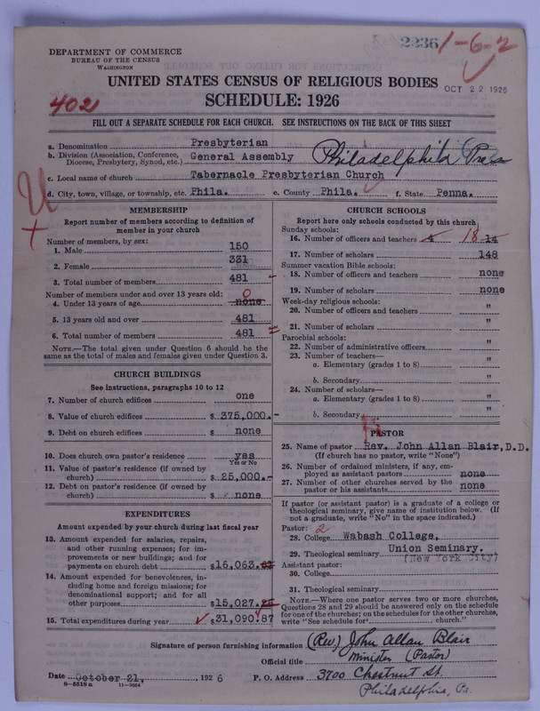 Scan of Presbyterian Church in the United States of America: 2236