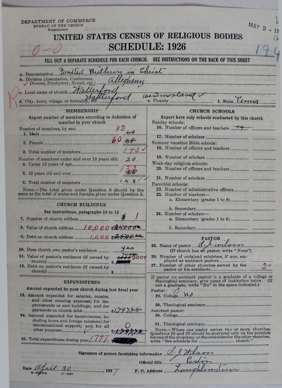 Scan of Church of the United Brethren in Christ: 535