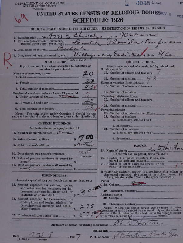 Scan of African Methodist Episcopal Church: 3545