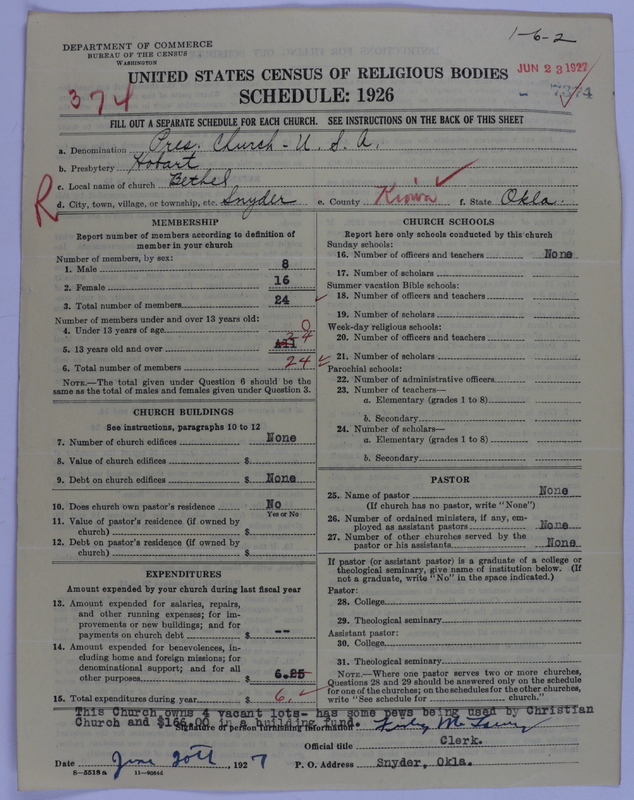 Scan of Presbyterian Church in the United States of America: 7374