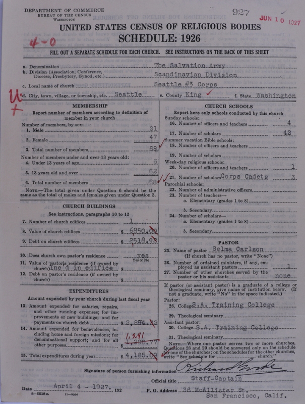 Scan of Salvation Army: 927