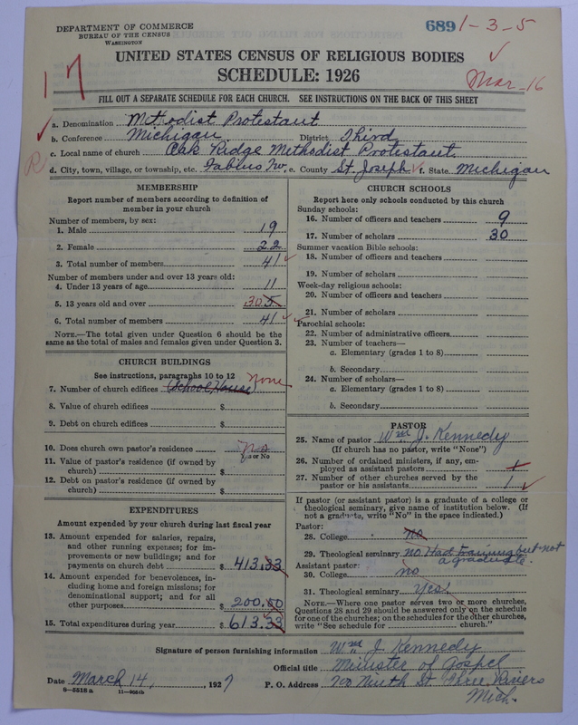 Scan of Methodist Protestant Church: 689