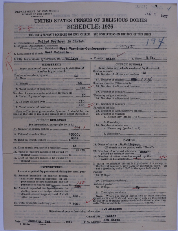 Scan of Church of the United Brethren in Christ: 2627