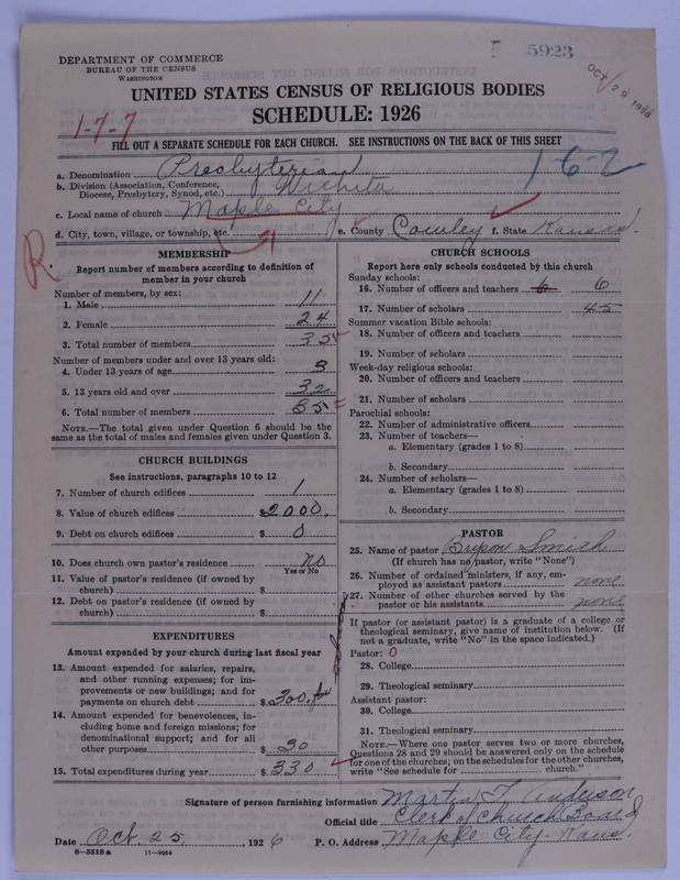 Scan of Presbyterian Church in the United States of America: 5923