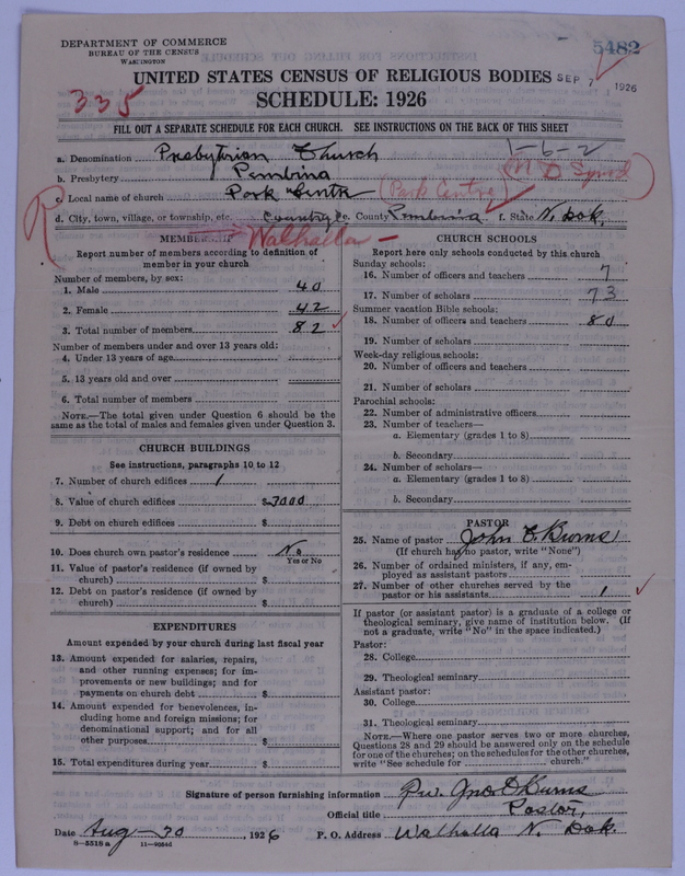 Scan of Presbyterian Church in the United States of America: 5482