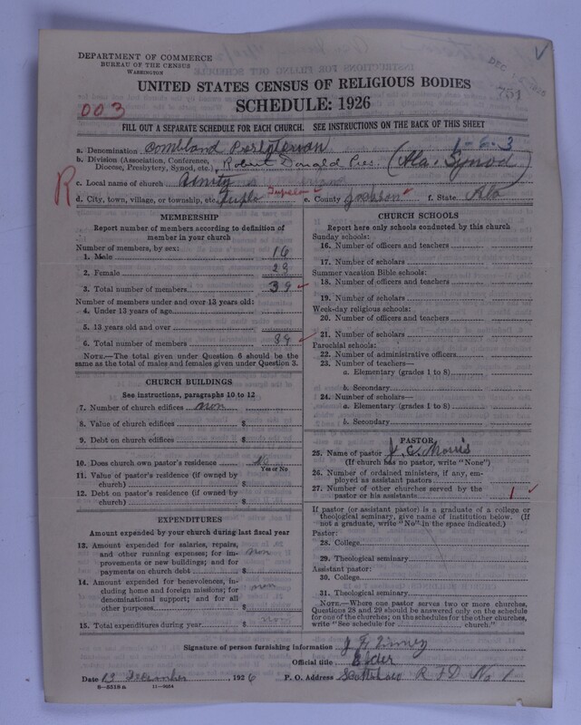 Scan of Cumberland Presbyterian Church: 751