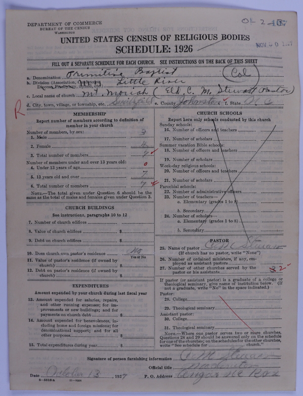 Scan of Colored Primitive Baptists: 107