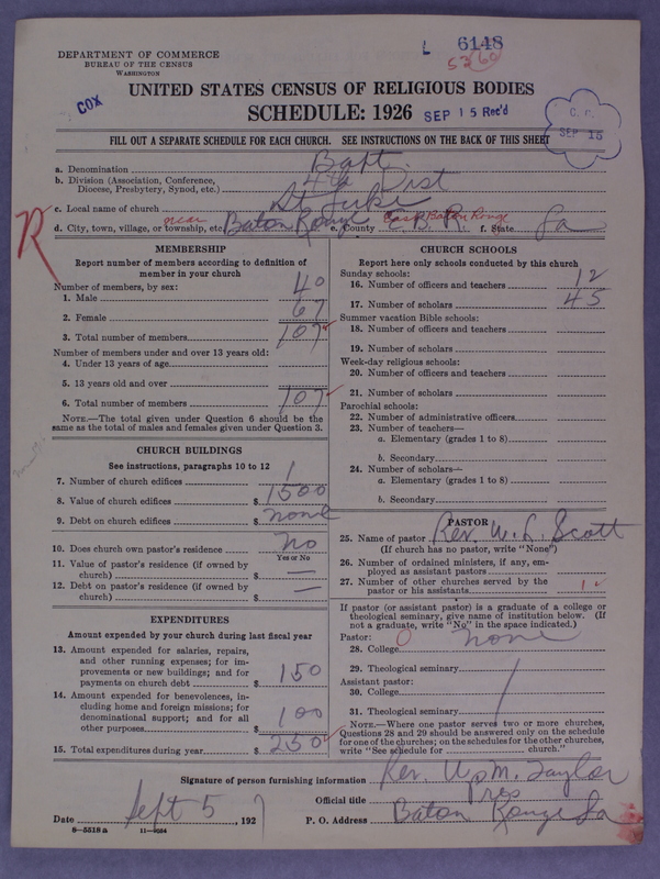 Scan of Negro Baptists: 6148