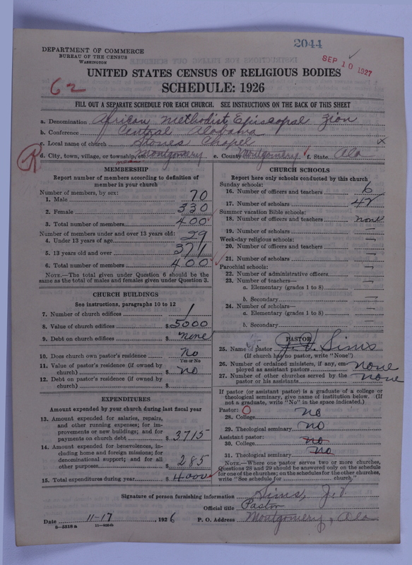 Scan of African Methodist Episcopal Zion Church: 2044