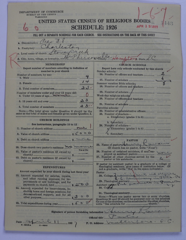 Scan of Presbyterian Church in the United States: 1443