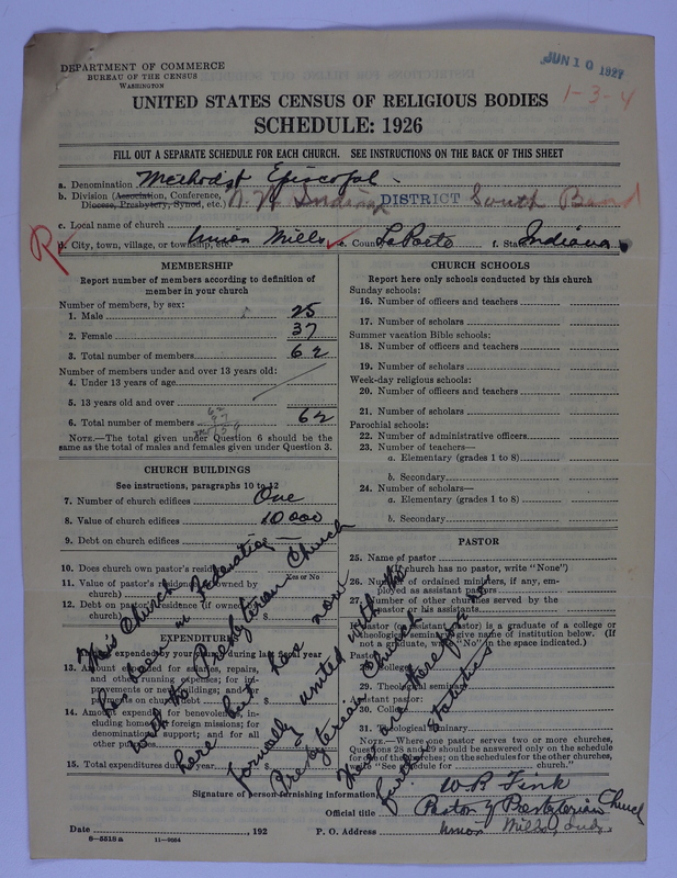 Scan of Federated Churches: