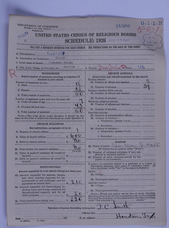 Scan of Negro Baptists: 21502