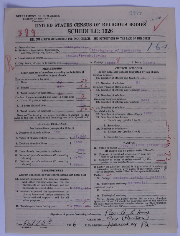 Scan of Presbyterian Church in the United States of America: 2377