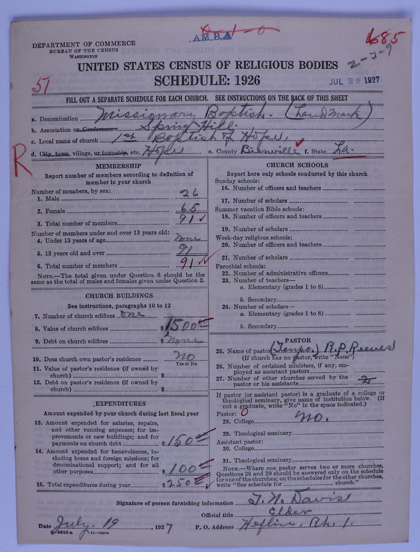 Scan of Landmark Baptist of America: 685