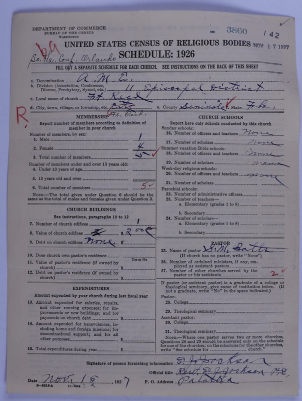 Scan of African Methodist Episcopal Church: 3860
