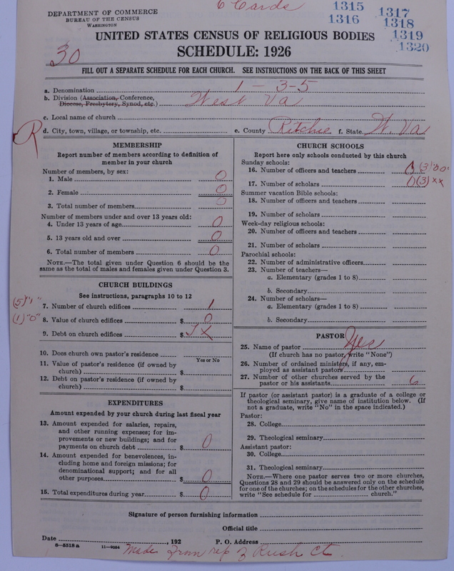 Scan of Methodist Protestant Church: 1316