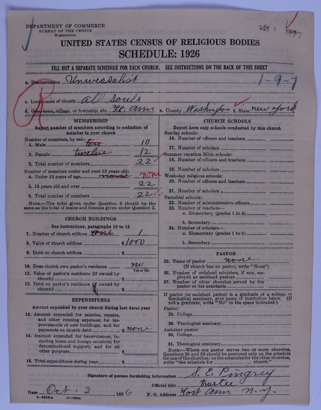 Scan of Universalist Church: 277