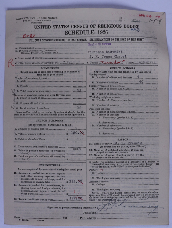 Scan of Church of the Nazarene: 883