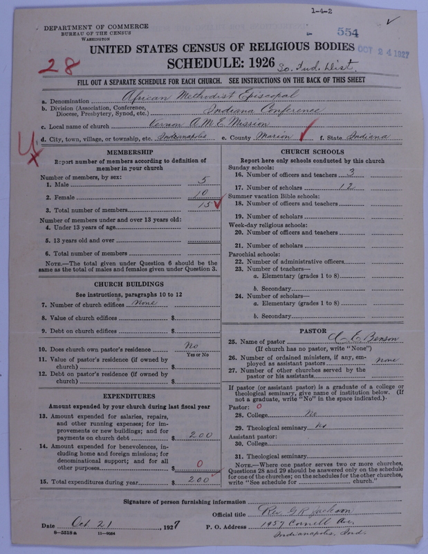 Scan of African Methodist Episcopal Church: 554