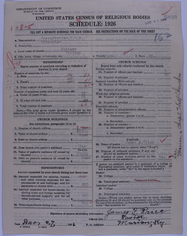 Scan of Presbyterian Church in the United States of America: 6822