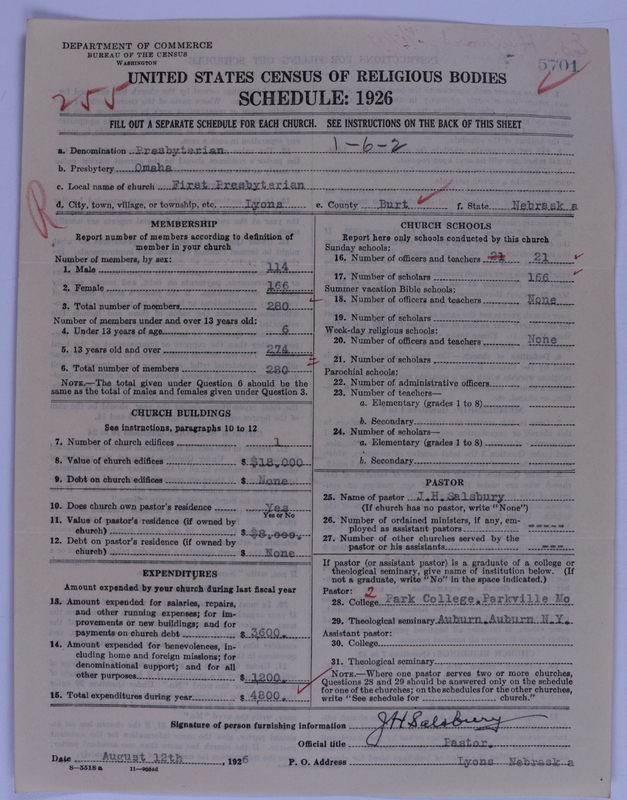 Scan of Presbyterian Church in the United States of America: 5701