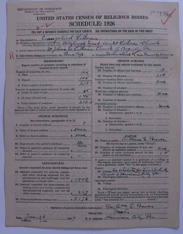 Scan of United Lutheran Church in America: 1783