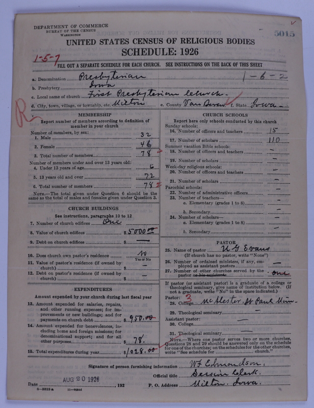 Scan of Presbyterian Church in the United States of America: 5015