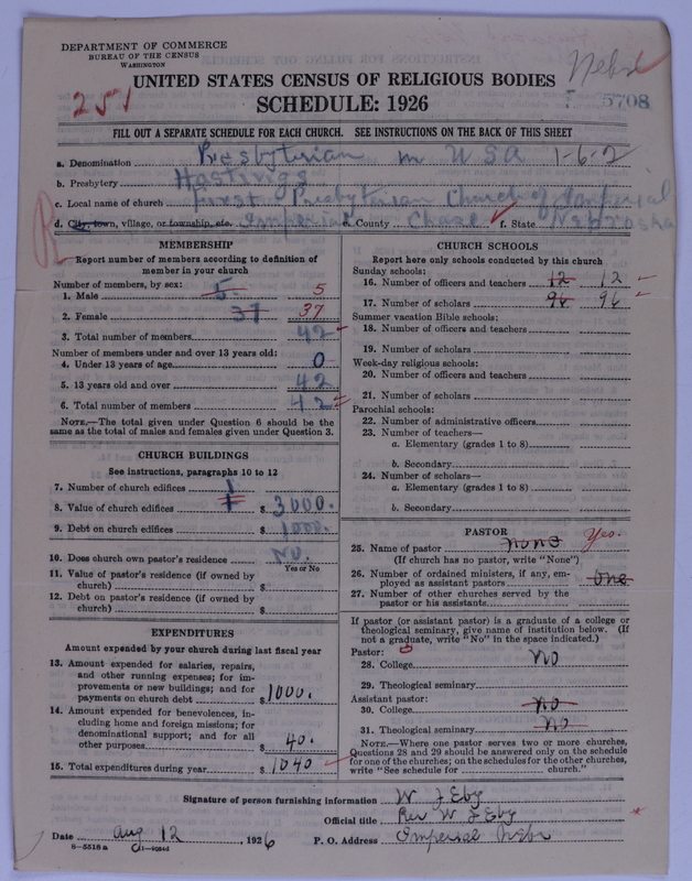 Scan of Presbyterian Church in the United States of America: 5708
