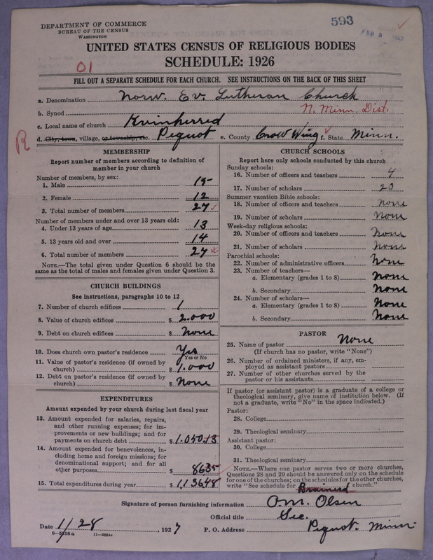 Scan of Norwegian Lutheran Church of America: 593