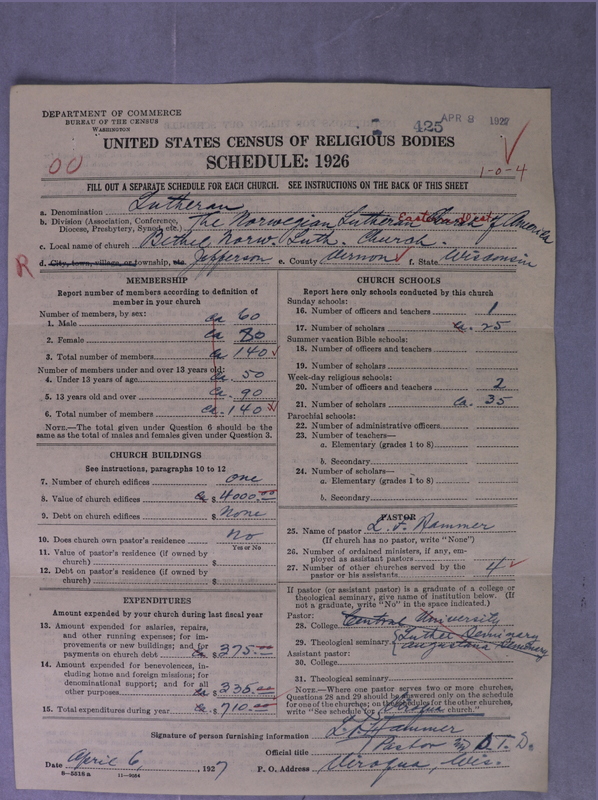 Scan of Norwegian Lutheran Church of America: 425